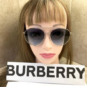 New Burberry B3115 1005/19. Gloucester silver/blue sunglasses